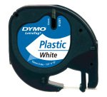 Nastro per etichettatrice DYMO LetraTag bianco 12 mm x 4 m