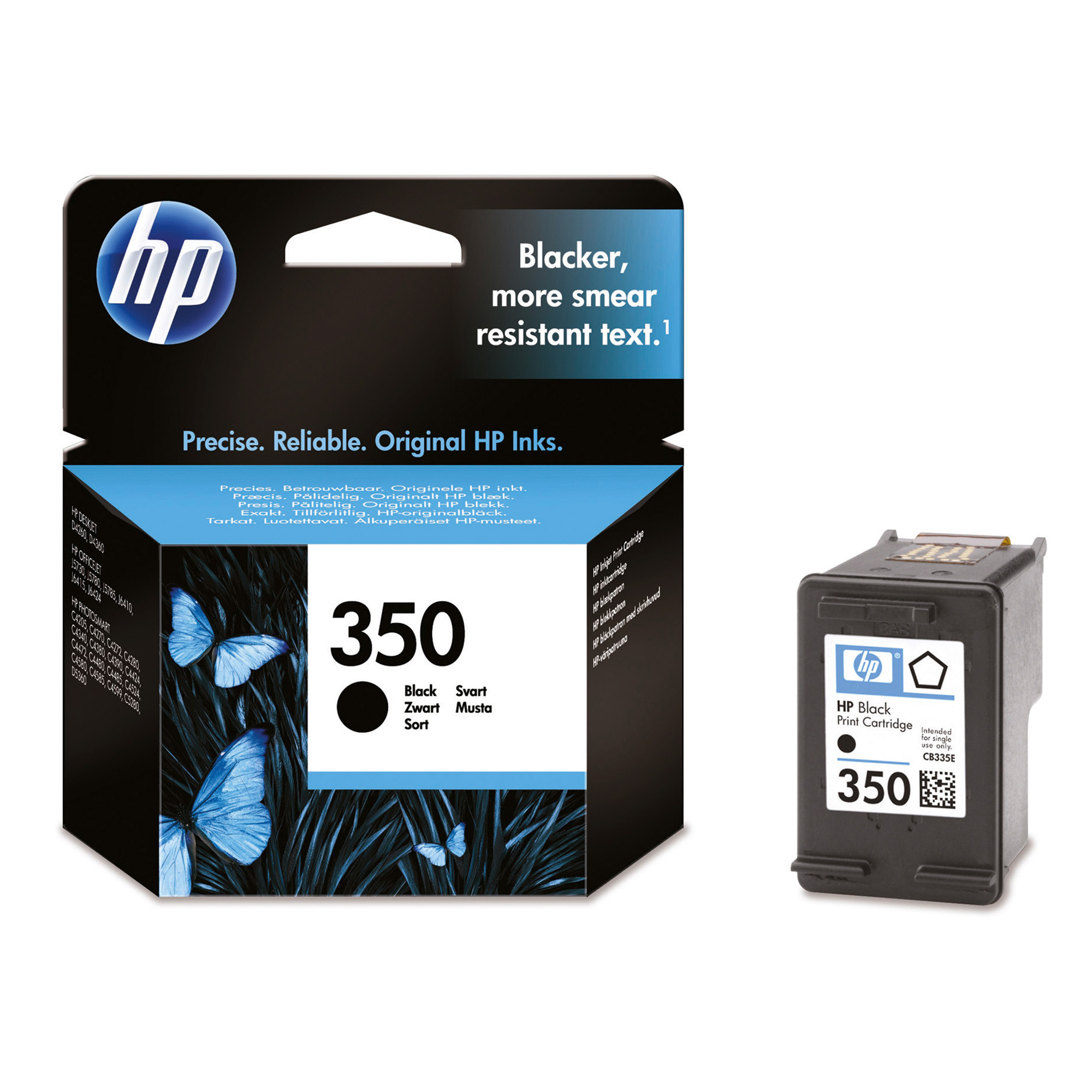 Cartuccia inchiostro HP originale 350 nero cb335ee su