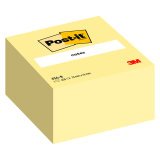 Post-it Sticky Notes Cube 76 x 76 mm Canary Yellow 450 Sheets