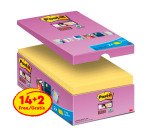 Post-it Super Sticky Giallo Canary 127 x 76 mm Confezione convenienza 14+2 unità