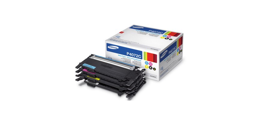 Samsung Original Toner Cartridge CLT-P4072C Black, Cyan, Magenta, Yellow Pack of 4