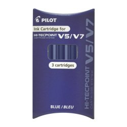 Pilot V5/V7 Hi-Tecpoint Pen Refills, Black - Pack of 3