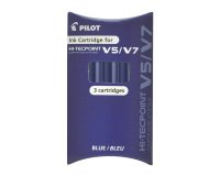 Pilot V5/V7 Hi-Tecpoint Pen Refills, Black - Pack of 3