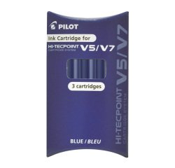 Pilot V5/V7 Hi-Tecpoint Pen Refills, Black - Pack of 3
