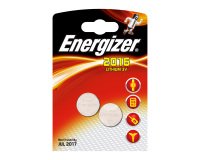 Energizer Button Cell Batteries CR2016 3V Lithium Pack of 2