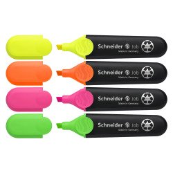 Schneider Highlighter Job Assorted Pack 4