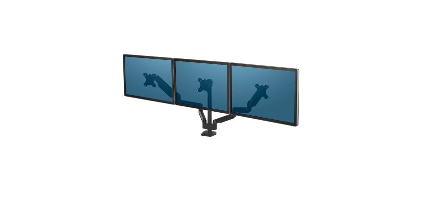 Fellowes braccio triplo monitor Platinum Series Altezza regolabile 30 pollici nero