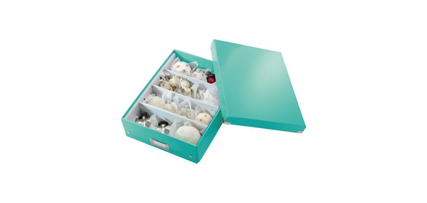 Scatola Organizer Leitz Click & Store Acquamarina A4 medium 28 x 37 x 10 cm