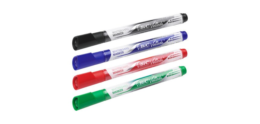 Marcatori per lavagne bianche BIC Velleda punta tonda 2.2 mm assortiti 4 unità