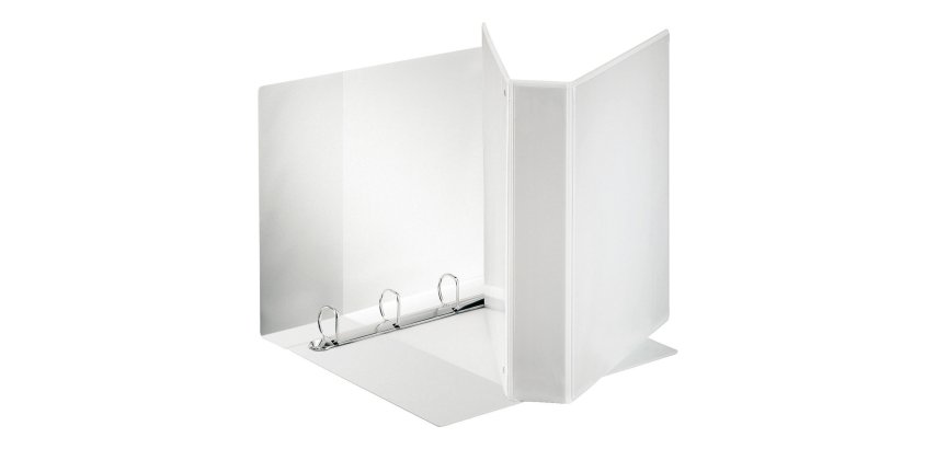 Raccoglitore ad anelli Esselte 4 anelli pp eco-compatibile A4 bianco