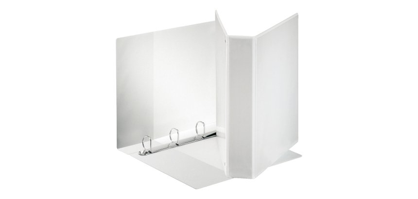Raccoglitore ad anelli Esselte 4 anelli pp eco-compatibile A4 bianco