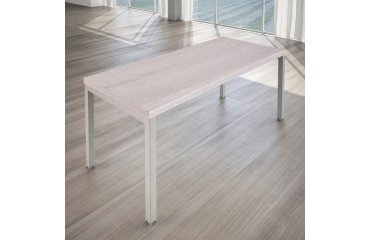 Siena desk with metal bridge legs, d 80 x h 74 cm