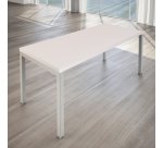 Siena desk with metal bridge legs, d 80 x h 74 cm