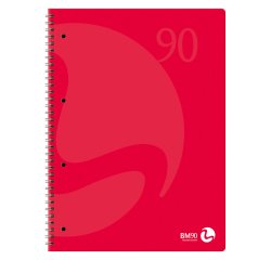 Blocco lato lungo BM spiralato a quadretti 5 mm A4 29,7 x 21 cm 90 g/m² 60 fogli