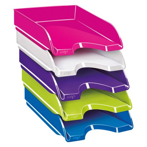 CEP Letter Tray Gloss Polystryrene Green 38.4 cm6.6 cm Green 38.4 x 25.7 x 6.6 cm
