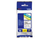 Nastro Brother TZE251 nero bianco 24 mm x 8 m