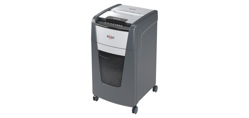 Distruggidocumenti Rexel Optimum Autofeed+ 225M, Taglio Micro, Sicurezza P-5, 225 Fogli, 60L