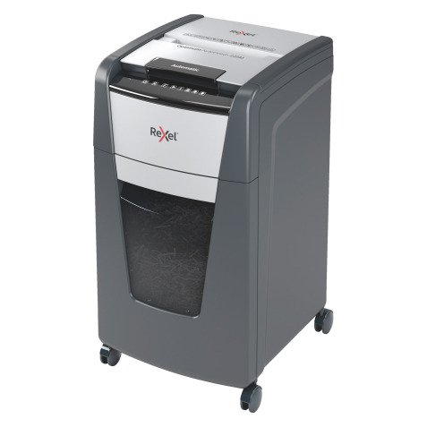 Distruggidocumenti Rexel Optimum Autofeed+ 225M, Taglio Micro, Sicurezza P-5, 225 Fogli, 60L
