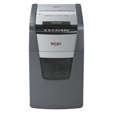 Rexel Optimum AutoFeed+ 150X Automatic Cross Cut Paper Shredder P4