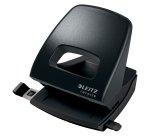 Leitz NeXXt Recycle 2 Hole Punch 5003 CO2 Neutral 45% Recycled Plastic 30 Sheets Black