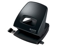 Leitz NeXXt Recycle 2 Hole Punch 5003 CO2 Neutral 45% Recycled Plastic 30 Sheets Black