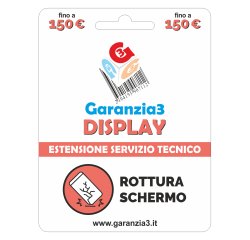 Garanzia 3 Display Massimale 150 - 12 mesi