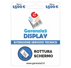 Garanzia 3 Display Massimale 1500 - 12 mesi