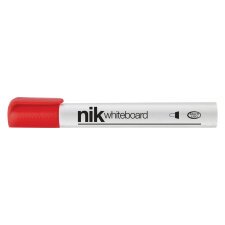 Marcatori NikOffice NikWhiteboard per lavagne bianche punta conica rosso 12 unità