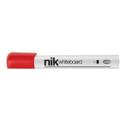 Marcatori NikOffice NikWhiteboard per lavagne bianche punta conica rosso 12 unità