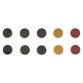 Magneti Bi-Silque rotondi30 mm assortiti 10 unità