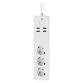 Multipresa Nedis Smartlife Wi-Fi 3 Spine con presa di terra 4 USB - Spina USB