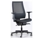 Sedia "ERA MESH" in rete autoportante colore nero