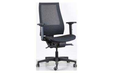 Sedia "ERA MESH" in rete autoportante colore nero