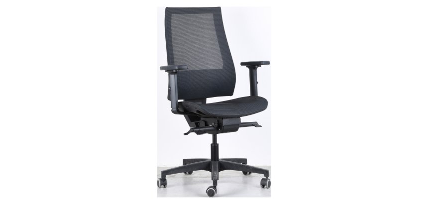 Sedia "ERA MESH" in rete autoportante colore nero