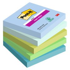 Ricariche Post-it Super Sticky a Z Oasis 76 x 76 mm 5 confezioni da 90 fogli