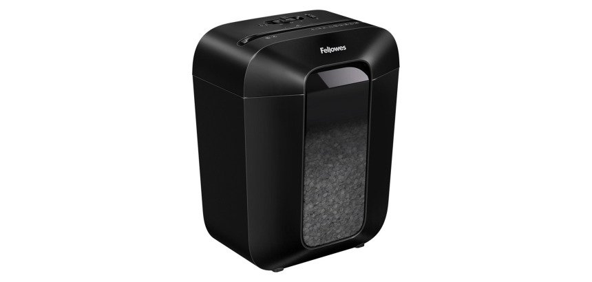 Distruggidocumenti Fellowes LX41 taglio a microframmento livello di sicurezza P4 - 8 fogli - nero