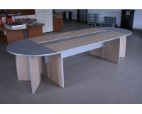 Tavolo riunioni ovale Contemporanea Beige 1.100 x 3.100 x 720 mm