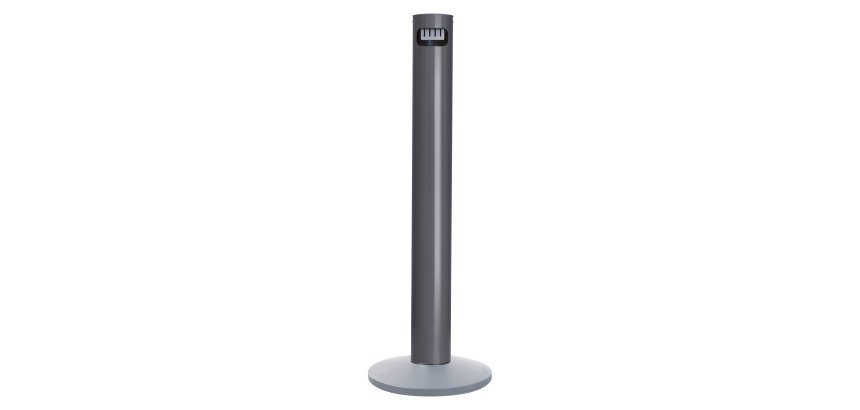 Posacenere a colonna 3 lt nero micaceo Ø11,7 x 105 cm