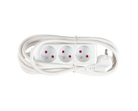 Regleta 3 enchufes sin interruptor 3m