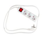 Multiprises 3 prises avec interrupteur - câble 1,5 m