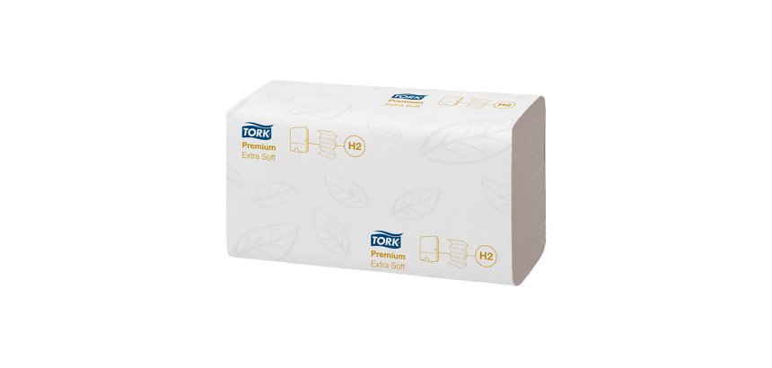 Secamanos plegado entredoblado Tork Premium Extra suave - caja de 2100