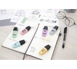 Surligneur Stabilo Pastellove Mini Boss couleurs pastels assorties – Etui de 6
