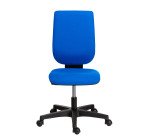 Office chair NAO fabric - height-adjustable backrest - with or without armrests - Synchronous or Permanent contact mechanism - Black feet