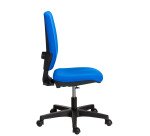Office chair NAO fabric - height-adjustable backrest - with or without armrests - Synchronous or Permanent contact mechanism - Black feet
