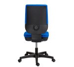 Office chair NAO fabric - height-adjustable backrest - with or without armrests - Synchronous or Permanent contact mechanism - Black feet