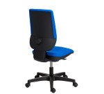 Office chair NAO fabric - height-adjustable backrest - with or without armrests - Synchronous or Permanent contact mechanism - Black feet
