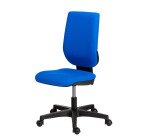 Office chair NAO fabric - height-adjustable backrest - with or without armrests - Synchronous or Permanent contact mechanism - Black feet