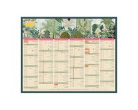 Calendrier semestriel mural 2027 - Exotique - 21 x 26,5 cm