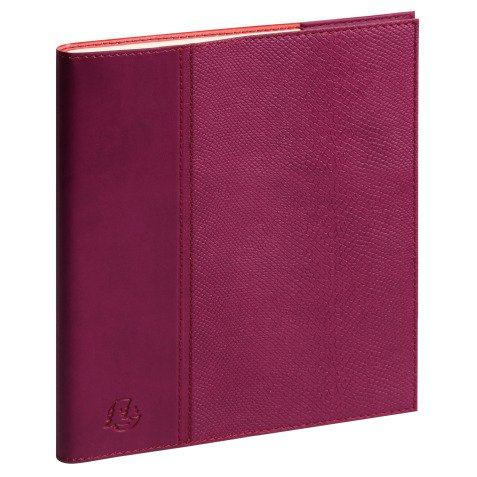Agenda Exacompta Eurotime 18S Duo Kaa Prune - année 2023 - 15 x 17 cm vieux rose