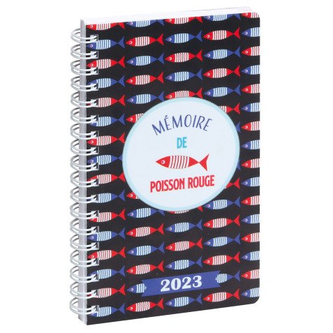 Agenda Exacompta Lady 16S Dodo&Cath poisson rouge année 2023 - 9 x 16 cm